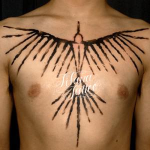 ナスカの地上絵のタトゥー