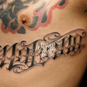 文字・レタリングタトゥー