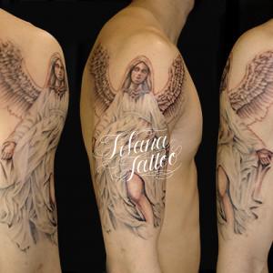 女神のタトゥー|刺青作品画像