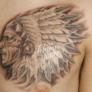 インディアンのタトゥー