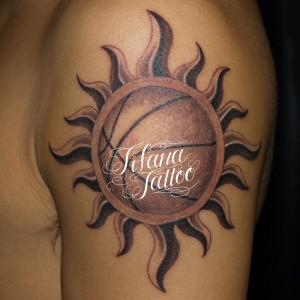 バスケットボールのタトゥー