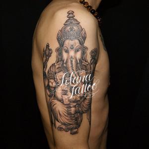 ガネーシャのタトゥー
