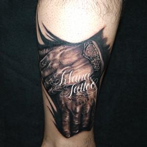 手のタトゥー|刺青作品