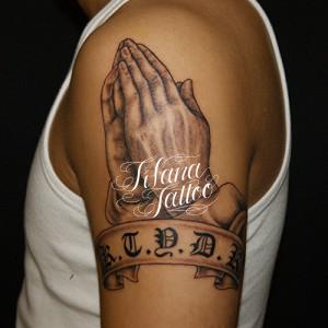 Praying Hands Tattoo
