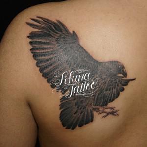 カラスのタトゥー