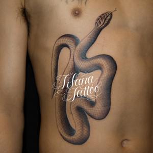 蛇の刺青作品画像