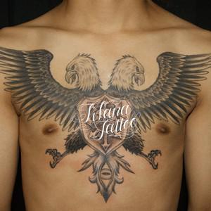 Symmetry Eagle Tattoo