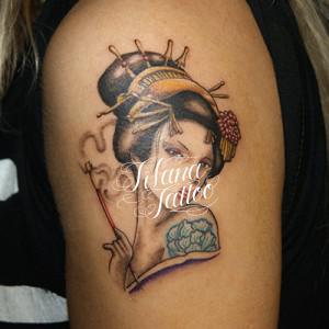 花魁のタトゥー|刺青作品