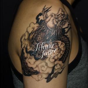 龍|雲の刺青作品