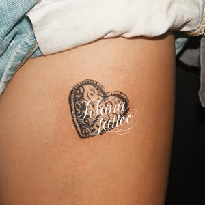 Antique Heart Tattoo