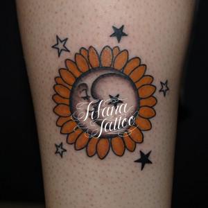 太陽|月|星のタトゥー