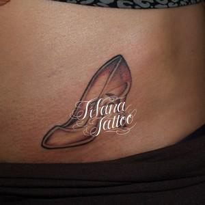 ガラスの靴のタトゥー