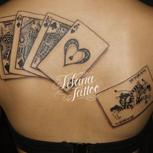 Royal Straight Flush Tattoo