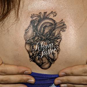 心臓|鎖|南京錠のタトゥー