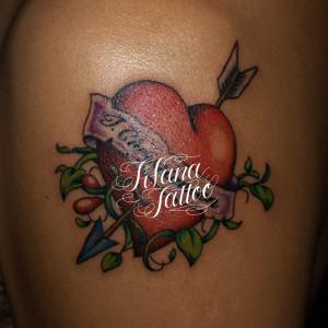 ハート|弓矢|蔦のタトゥー