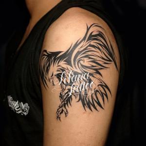 EAGLE TRIBAL TATTOO