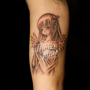 アニメ風のタトゥー