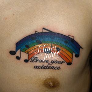 楽譜のタトゥー