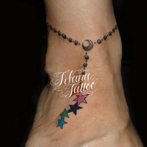 星のアンクレット・タトゥー