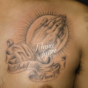 合掌のTATTOO