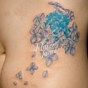 アジサイ|紫陽花のタトゥー