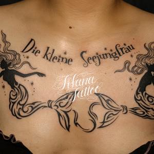 魚座をイメージしたタトゥー