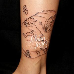 鳥獣戯画の刺青作品