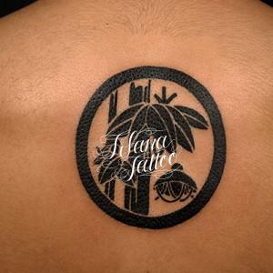 家紋の刺青作品