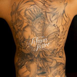 不動明王の刺青作品