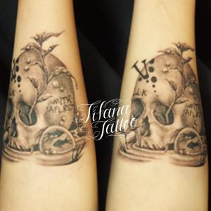 スカル|ドクロの刺青作品