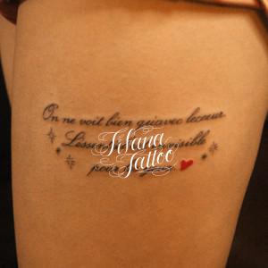 French Script Tattoo