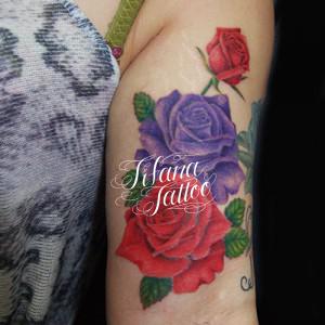 Realistic Rose Tattoo
