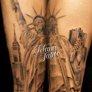 自由の女神のタトゥー