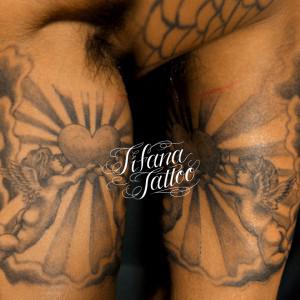 天使|ハートのタトゥー