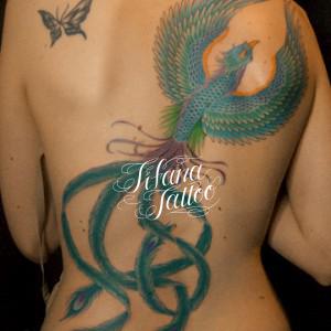 鳳凰の刺青作品画像