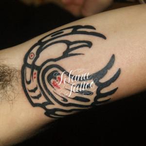 ハイダのトライバルタトゥー