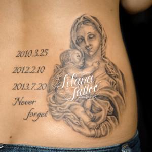 聖母子のタトゥー