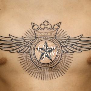 王冠|翼|星のタトゥー