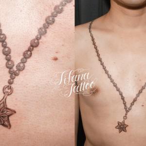 六芒星のネックレス・タトゥー