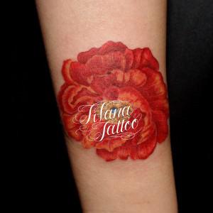 花のタトゥー|持込デザイン