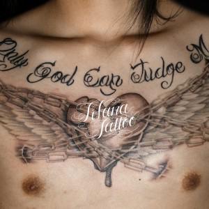 ハート・翼|羽・鎖のタトゥー