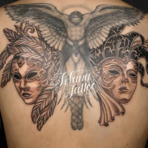 ベネチアン・マスクのタトゥー