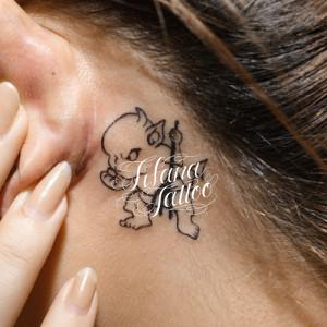 デビルのワンポイントタトゥー