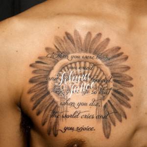 インディアン|文字のタトゥー