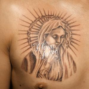 Virgin Mary Tattoo