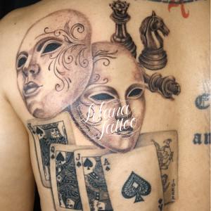 ベネチアンマスク|チェス｜トランプのタトゥー