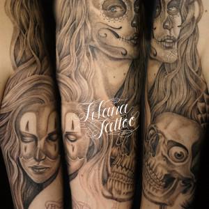 チカーノ・タトゥー|製作中