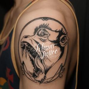 ゴリラのタトゥー|持込デザイン