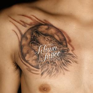 狼|満月のタトゥー