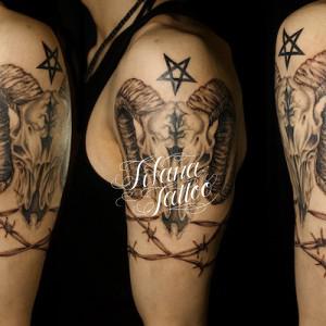 バフォメットのタトゥー